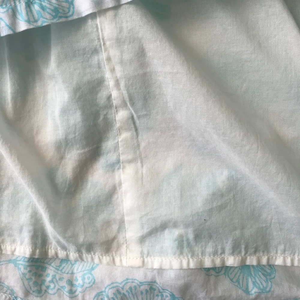 Old Navy white/Aqua floral skirt size medium - Picture 4 of 7